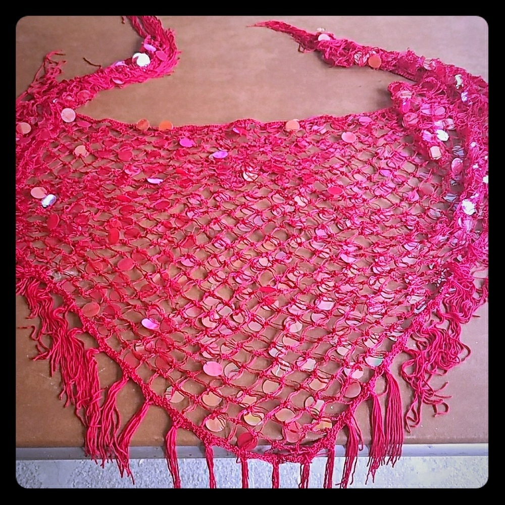 Belly dance hip scarf